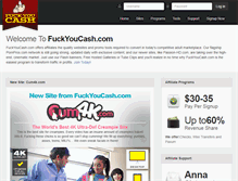 Tablet Screenshot of fuckyoucash.com